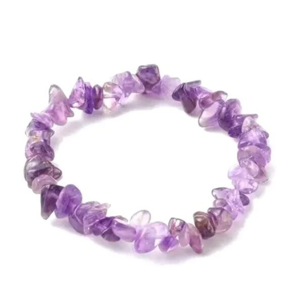 NATURAL AMETHYST BRACELET - Picture 1 of 1
